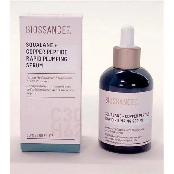 Biossance Squalane + Copper Peptide Rapid Plumping Serum 1.69oz - Picture 1 of 3